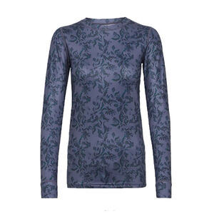 Kari Traa Fryd Base Layer Top Women's L Blue Multi Long Sleeve Winter Skiing